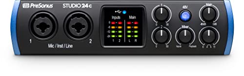 PreSonus Studio 24c USB-C Audio-Interface mit Studio One Artist Software-Bundle