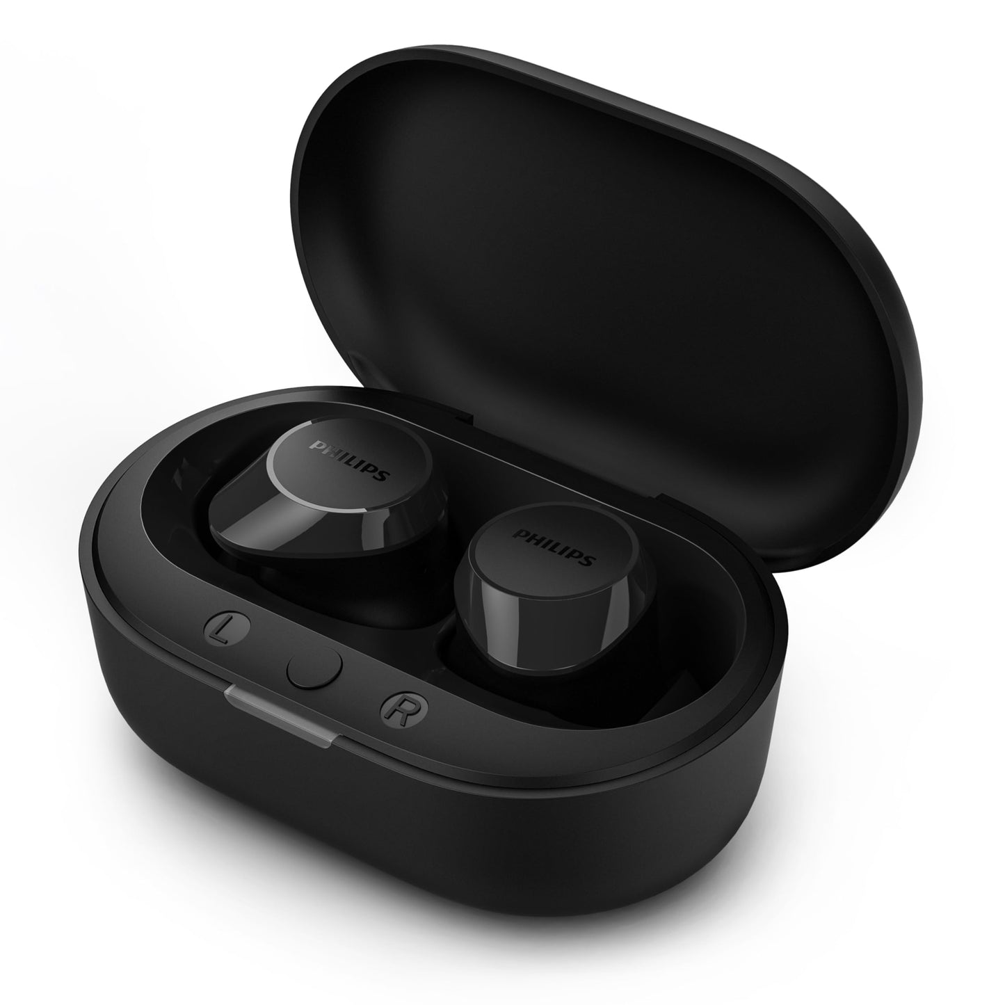 Philips TAT1209BK True Wireless Bluetooth Earbuds, IPX4, Schwarz