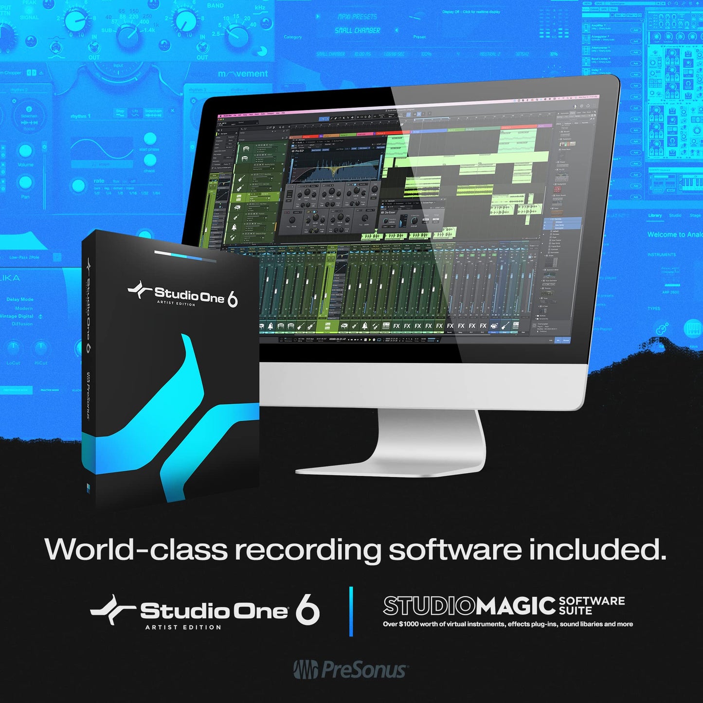 PreSonus Studio 24c USB-C Audio-Interface mit Studio One Artist Software-Bundle