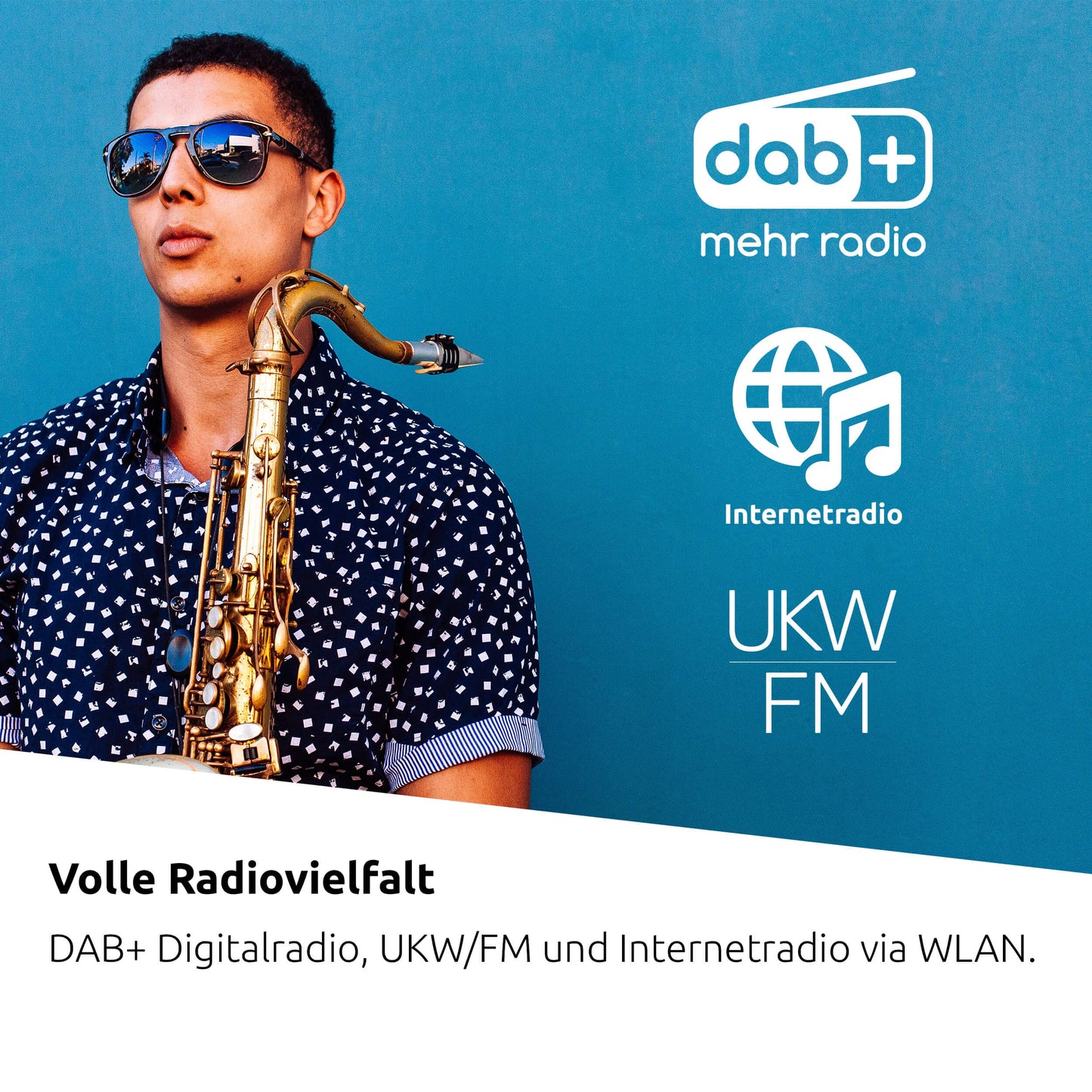TechniSat DIGITRADIO 143 CD HiFi-Tuner & Internetradio mit DAB+, UKW, Bluetooth, CD-Player, Schwarz