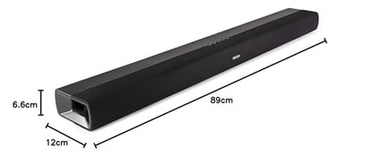 Denon DHT-S216 TV-Soundbar mit integriertem Subwoofer, DTS Virtual:X, 4K, Bluetooth, Schwarz
