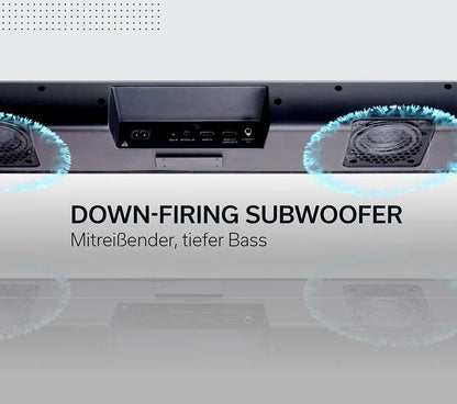 Denon DHT-S216 TV-Soundbar mit integriertem Subwoofer, DTS Virtual:X, 4K, Bluetooth, Schwarz
