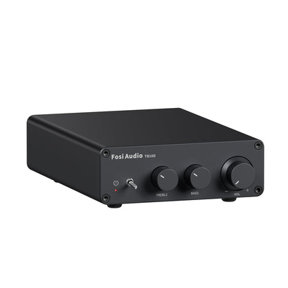 Fosi Audio TB10D Mini HiFi Verstärker Klasse D, 600W, TPA3255 Chip, mit Höhen- und Bassregelung