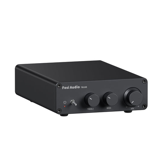 Fosi Audio TB10D Mini HiFi Verstärker Klasse D, 600W, TPA3255 Chip, mit Höhen- und Bassregelung