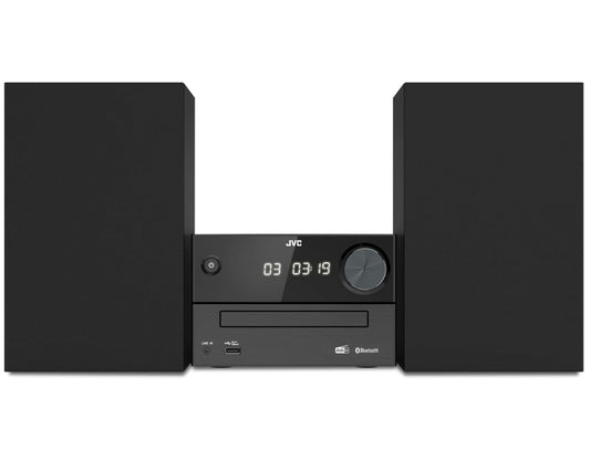 JVC UX-C25DAB Micro HiFi-System, mit DAB+, UKW, CD-Player, Bluetooth, USB, Schwarz