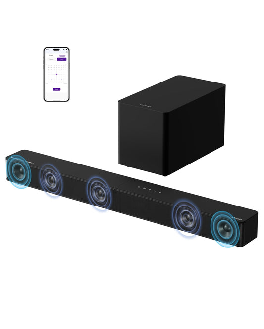 ULTIMEA 5.1ch Soundbar mit Dolby Atmos, 340W, Subwoofer, Bluetooth 5.4, Modell 2025