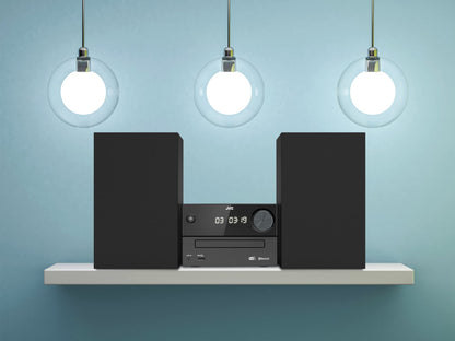 JVC UX-C25DAB Micro HiFi-System, mit DAB+, UKW, CD-Player, Bluetooth, USB, Schwarz