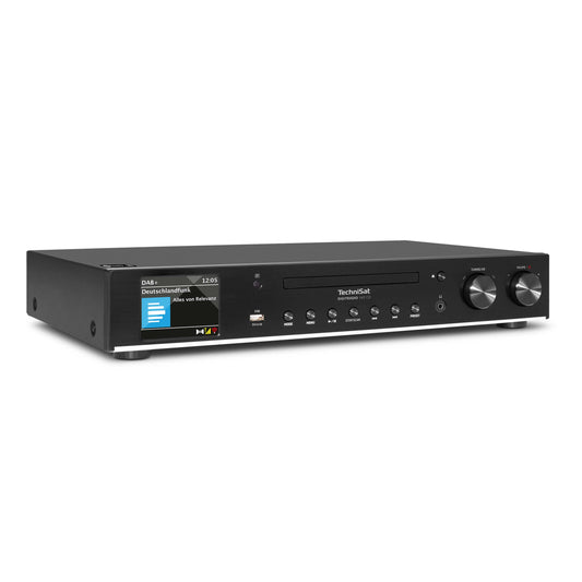 TechniSat DIGITRADIO 143 CD HiFi-Tuner & Internetradio mit DAB+, UKW, Bluetooth, CD-Player, Schwarz