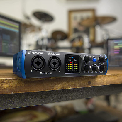 PreSonus Studio 24c USB-C Audio-Interface mit Studio One Artist Software-Bundle