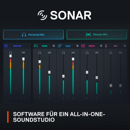 SteelSeries Alias USB Gaming- & Streaming-Mikrofon mit KI-Geräuschunterdrückung