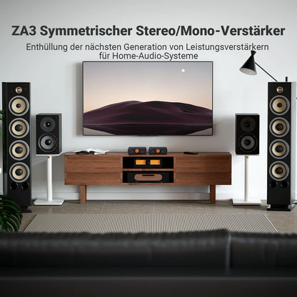 Fosi Audio ZA3 Mini HiFi Verstärker, Stereo/Mono, mit TPA3255 Chip, XLR-Eingänge