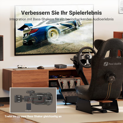 Fosi Audio TB10D Mini HiFi Verstärker Klasse D, 600W, TPA3255 Chip, mit Höhen- und Bassregelung