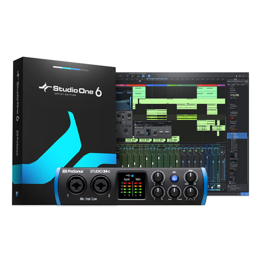 PreSonus Studio 24c USB-C Audio-Interface mit Studio One Artist Software-Bundle